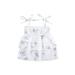 FOCUSNORM 4 Colors Summer Baby Girls Cute Dress Flowers Printed Off Shoulder Sleeveless A-Line Mini Dress