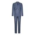 Emporio Armani , Mens Clothing Suits Clear Blue Ss24 ,Blue male, Sizes: S, L