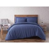 Linen Duvet Set by Brooklyn Loom in Navy (Size FL/QUE)