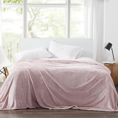 Solid Plush Blanket by Cannon in Blush (Size KING)