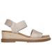Skechers Women's BOBS Desert Chill - City Scapes Sandals | Size 5.0 | Off White | Textile | Vegan | Machine Washable