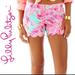 Lilly Pulitzer Shorts | Euc - Lilly Pulitzer The Buttercup Short - Too Much Bubbly - Size 2 | Color: Orange/Pink | Size: 2