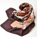 Gucci Accessories | Gucci Scarf Muffler Gucci Crest Flower Multi Dark Purple | Color: Purple | Size: Os