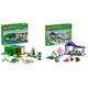 LEGO Minecraft Das Schildkrötenstrandhaus, Spielzeug-Haus mit Zubehör & Minecraft Das Tierheim, Spielzeug mit vielen Tier-Figuren für Mädchen und Jungen ab 7 Jahren