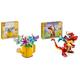 LEGO Creator 3in1 Gießkanne mit Blumen Set, Kinderzimmer-Deko & Creator 3in1 Roter Drache, Spielzeug mit 3 Tierfiguren inkl. Roter Drache