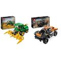 LEGO Technic John Deere 9700 Forage Harvester, Mähdrescher-Spielzeug zum Bauen & Technic NEOM McLaren Extreme E Race Car Set, Auto-Spielzeug