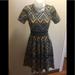 Lularoe Dresses | Lularoe Carly Dress Aztec Pattern Woman’s Xxs | Color: Gold/Gray | Size: Xxs