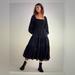 Madewell Dresses | Madewell Lucie Cutout-Back Midi Dress, Size Medium | Color: Blue | Size: M