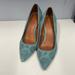 Coach Shoes | Coach. Woman’s Heels. Suede Blue Color. Excellent Condition Size 9.5 | Color: Blue | Size: 9.5