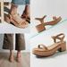 Anthropologie Shoes | Anthropologie Seychelles Rest Assured Heeled Sandals Size 7 Nwot $119 | Color: Cream | Size: 7