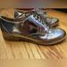 Madewell Shoes | Madewell Metallic Wingtip Oxford Size 7 Euc | Color: Gold/Silver | Size: 7