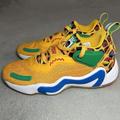 Adidas Shoes | Adidas Size 8 D.O.N. Issue 3 Lego Men's Basketball Shoes Yellow Spida Gz5529 | Color: Yellow | Size: 8