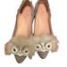 Kate Spade Shoes | Kate Spade Nora Owl Bird Flats Size 8m | Color: Gray/White | Size: 8