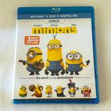 Disney Media | Disney Minions Blu-Ray/Dvd Nos 2016 2-Disc Set Plus 3 Mini Movies Factory Sealed | Color: Blue/Yellow | Size: Os
