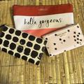 Kate Spade Bags | Kate Spade Bundle Of Three-2 Wallets And One Clinique/Kate Spade Cosmetic Bag. | Color: Pink/Red | Size: Os