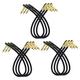 Toyvian 9 Pcs Guitar Effect Line Guitar Pedal Cables Musical Instrument Supply Effector Pedal Cable Audio Guitar Cables Bass Guitar Electric Guitar Effect Cables Patch Cord 15c Major Metal