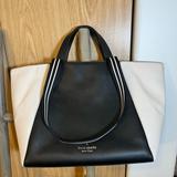 Kate Spade Bags | Kate Spade Rosie Large Black Leather Slouchy Tote Bag | Color: Black/White | Size: Os
