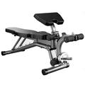 Weight Bench, Fitness All-in-One Dumbbell/Barbell Weight Bench - Comes with Barbell Rack Stand, Leg Curl and Removable Bicep Curl Preacher Pad - for Home Fitness and Exercise