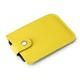 ONDIAN Card Holder Portable Slim Coin Purse Card Case Leather Business Card Case for Women Men (Color : Yellow, Size : 7.5x1.5x0.3cm)