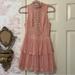 Disney Dresses | Disney Beauty And The Beast Pink Lace Dress | Color: Pink | Size: S