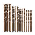 High speed steel twist drill bit, HSS M35 5% Cobalt Twist Drill Bits 1.0-13mm Straight Shank Hole Saw For Stainless Steel Aluminum Iron Wood Plactic Metal Drills Twist drill bit set (Size : 12.9mm, C