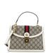 Gucci Bags | Gucci Ophidia Flap Top Handle Bag Gg Coated Canvas Small Brown | Color: Brown | Size: Os