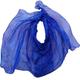 Belly Dance Silk Scarf Silk Veil Shawl Women Scarf Costume Accessory Customized Handmade Dyed Silk Veil Belly Dance Veil Accessory Belly Dance Scarf (Color : Blue Veil, Size : 400x114cm)