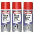 Motul Silicone Grease - Colourless Water Repellent Grease - Aerosol, 400 ml X3