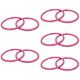Milisten 5 Pairs Yoga Exercise Armband Small Yoga Hoop Under Desk Bike Home Tools Weighted Arm Hoops Yoga Stuff Workout Roller Skate Bag Metal Pink Fitness Supplies Sports