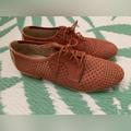 Anthropologie Shoes | Anthropologie Esska Perforated Oxford Shoes Sz 39/8 | Color: Brown/Pink | Size: 8