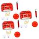 UPKOCH 3 Sets Children's Basketball Stand Basketball Kit Indoor Basketball Toys Basketball Hoop Game Toy Basketball Gift for Kids Children Basketball To Shoot No Punching Baby Plastic