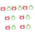 Vaguelly 14 Pcs Eva Cartoon Mirror Shower Toys Bath Toy Bath Toys for Kids Frog Mirror Kids Handheld Mirror Bathing Plaything Water Toy Baby Kids Bath Toys Red Child Baby Water Crab Shape