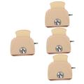 HEMOTON 4 Pcs Oven Ornaments Desktop Toaster Machine Ornament Play Kitchen Toaster Mini Furniture Toy Kitchen Cookware Playset Miniature Plates Play Toaster Food Plastic Cosplay Child Tool