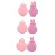 FRCOLOR 3pcs Silicone Hot Water Bag Hot Water Pouch Cold Water Bag Winter Hand Warmer Bag Warm Water Bottle Mini Water Bottle Kid Water Bottle Warming Bag Pink Christmas Hot Bottle Child