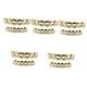 Holibanna 5 Sets Jewelry Braces Tooth Jewelry Decorative Tooth Grills Tooth Grills for Rapper Cosplay Tooth Grills Fangs for Cosplay Teeth Grills Mouth Tooth Grills Gem Zinc Alloy Gilded