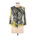 Franklyman Jacket: Short Yellow Print Jackets & Outerwear - Women's Size 10 - Paisley Wash