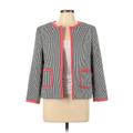 Nine West Jacket: Gray Grid Jackets & Outerwear - Women's Size 10