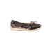 Sperry Top Sider Flats Brown Floral Motif Shoes - Women's Size 9