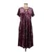 Orange Creek Casual Dress - A-Line: Burgundy Dresses - Women's Size Large