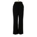 Michele Dress Pants - Mid/Reg Rise Boot Cut Boyfriend: Black Bottoms - Women's Size 10