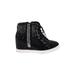 Stuart Weitzman Sneakers: Black Solid Shoes - Women's Size 4 - Round Toe