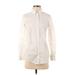 Gap - Maternity Long Sleeve Button Down Shirt: Ivory Tops - Women's Size X-Small Maternity