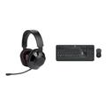 JBL Quantum 350 Over-Ear Gaming Headset – Wireless 2.4 GHz und USB-C-Anschluss & Logitech MK540 Advanced Kabellose Tastatur und Maus Combo für Windows