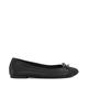 Dune Ladies Hallo Wide Fit Charm-Detail Ballet Shoes Size UK 4 Flat Heel Ballet Pumps Black