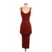 Dress Forum Casual Dress - Midi: Burgundy Dresses - Women's Size Small