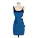 Lulus Cocktail Dress - Mini: Blue Dresses - New - Women's Size Small
