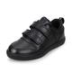 UOVO Boys School Shoes Kids Black Trainers Uniform Shoe Easy Fasten Footwear Size 7.5UK(42EU)