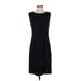 Tahari Casual Dress - Sheath: Black Solid Dresses - Women's Size 4