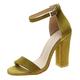 HUPAYFI Court Shoes Size 6 Womens Court Shoes Pointed Toe Low Heel Ladies Pumps Ankle Strap Dress Sandals Court Shoes for Women Mid Heel Wide Fit Sparkly,Gift Bag Storage Organizer 6 41.99 Yellow