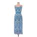 Plenty By Tracy Reese Casual Dress - Midi Scoop Neck Sleeveless: Blue Dresses - New - Women's Size X-Small